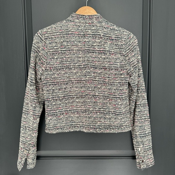 Theory Women's Tweed Moto Jacket Blazer Multicolor Size Small - Picture 6 of 7